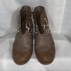 Jolimall leopard ankle boot sz 8